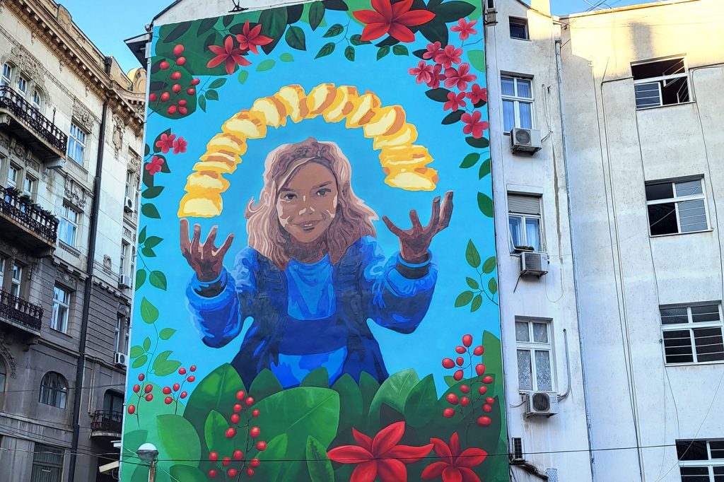 mural na fasadi u javnom prostoru