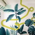 mural sa biljnim motivima - kancelarija beograd (2)