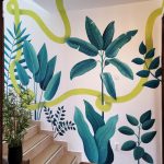 mural sa biljnim motivima - kancelarija beograd (6)