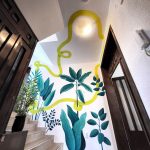 mural sa biljnim motivima - kancelarija beograd (7)